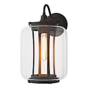 Hubbardton Forge Fairwinds 15" Tall Outdoor Wall Sconce Coastal Black