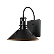 Hubbardton Forge Henry 11" Tall Outdoor Wall Sconce Coastal Black