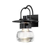 Hubbardton Forge Mason 16" Tall LED Outdoor Wall Sconce Coastal Black