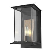 Hubbardton Forge Kingston 12" Tall Outdoor Wall Sconce Coastal Black