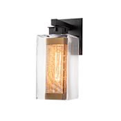 Hubbardton Forge Polaris 14" Tall Outdoor Wall Sconce Coastal Black