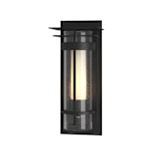Hubbardton Forge Torch 13" Tall Outdoor Wall Sconce Coastal Black