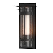 Hubbardton Forge Torch 26" Tall Outdoor Wall Sconce Coastal Black