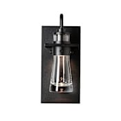 Hubbardton Forge Erlenmeyer 12" Tall LED Outdoor Wall Sconce Coastal Black