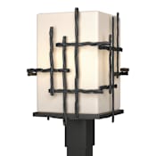 Hubbardton Forge Tura 17" Tall Post Light Coastal Black