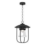 Hubbardton Forge Erlenmeyer 13" Wide Outdoor Pendant Coastal Black