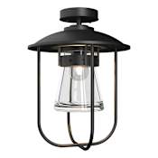 Hubbardton Forge Erlenmeyer Outdoor Ceiling Fixture Coastal Black