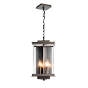 Hubbardton Forge Kingston 4 Light 10" Wide Outdoor Taper Candle Mini Pendant Coastal Bronze