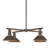 Hubbardton Forge Henry 4 Light 36" Wide Outdoor Pendant Coastal Bronze