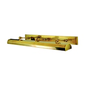 Hudson Valley Lighting Five Light Down Lighting Brass Adjustable Wall Sconce with Rectangular Metal Shade from the Woodbury Collection Aged Brass