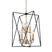 Hudson Valley Lighting Laszlo 8 Light 18" Wide Taper Candle Chandelier Aged Brass