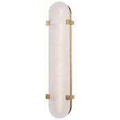Hudson Valley Lighting Skylar Single Light 25" Tall 3000K LED Wall Sconce Aged Brass
