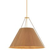 Hudson Valley Lighting Sunside 5 Light 34" Wide Pendant Aged Brass