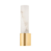 Hudson Valley Lighting Ellington 14" Tall Bathroom Sconce Aged Brass