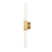 Hudson Valley Lighting Asher 2 Light 28" Tall Wall Sconce Aged Brass