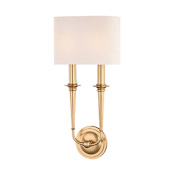 Hudson Valley Lighting Lourdes 2 Light 19" Tall Wall Sconce Aged Brass