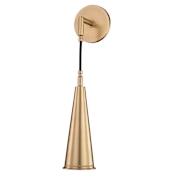 Hudson Valley Lighting Alva Single Light 17" Tall Wall Sconce Aged Brass
