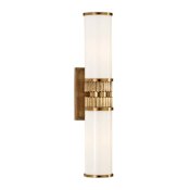 Hudson Valley Lighting Harper 2 Light 5" Wide Bath Bar Aged Brass