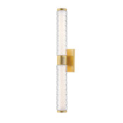 Hudson Valley Lighting Castor 24" Tall LED Wall Sconce Aged Brass