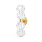 Hudson Valley Lighting Lindley 2 Light 16" Wide LED Bathroom Vanity Light Aged Brass