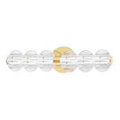 Hudson Valley Lighting Lindley 2 Light 24" Wide LED Bathroom Vanity Light Aged Brass