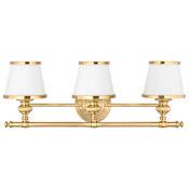 Hudson Valley Lighting Milton 3 Light 25" Wide Bathroom Vanity Light Flemish Brass