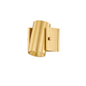 Hudson Valley Lighting Nowra 6" Tall Wall Sconce Aged Brass