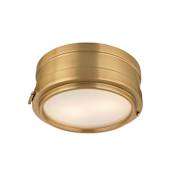 Hudson Valley Lighting Rye 2 Light 11" Wide Flush Mount Ceiling Fixture / Wall Sconce Aged Brass