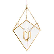 Hudson Valley Lighting Brookfield 24" Wide Multi Light Pendant Vintage Gold Leaf