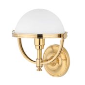 Hudson Valley Lighting Stratford Single Light 11" Tall Wall Sconce Aged Brass