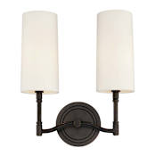Hudson Valley Lighting Dillon 2 Light 14" Tall Wall Sconce Old Bronze