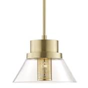 Hudson Valley Lighting Paoli Single Light 16" Wide Pendant Aged Brass