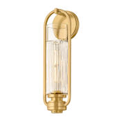 Hudson Valley Lighting Binnewater 16" Tall Wall Sconce Aged Brass