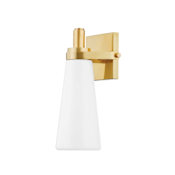 Hudson Valley Lighting Trude 13" Tall Wall Sconce Aged Brass