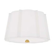 Hudson Valley Lighting Humphrey 2 Light 17" Wide Flush Mount Ceiling Fixture Aged Brass