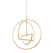 Hudson Valley Lighting Welland 28" Wide Abstract Chandelier Aged Brass