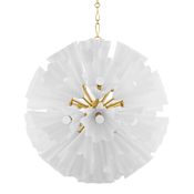 Hudson Valley Lighting Capri 33 Light 38" Wide Abstract Chandelier Aged Brass