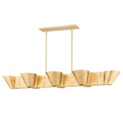 Hudson Valley Lighting Reeve 8 Light 52" Wide Multi Light Pendant Vintage Gold Leaf
