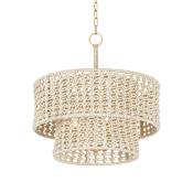 Hudson Valley Lighting Yorkhill 3 Light 22" Wide Pendant Vintage Gold Leaf