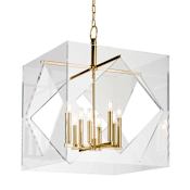 Hudson Valley Lighting Travis 8 Light 24" Wide Taper Candle Pendant Aged Brass