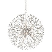Hudson Valley Lighting Dunkirk 8 Light 20" Wide Crystal Globe Chandelier Polished Nickel