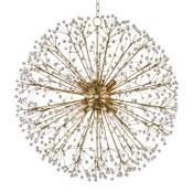 Hudson Valley Lighting Dunkirk 10 Light 30" Wide Crystal Globe Chandelier Aged Brass