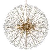 Hudson Valley Lighting Dunkirk 16 Light 40" Wide Crystal Chandelier Aged Brass