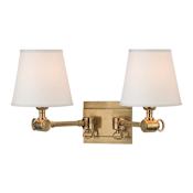 Hudson Valley Lighting Hillsdale 2 Light 10" Tall Wall Sconce Aged Brass