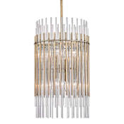 Hudson Valley Lighting Wallis 8 Light 15" Wide Pendant Aged Brass