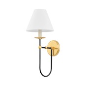 Hudson Valley Lighting Demarest 19" Tall Wall Sconce Aged Brass / Distressed Bronze