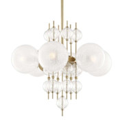 Hudson Valley Lighting Calypso 6 Light 27" Wide Chandelier Aged Brass