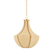 Hudson Valley Lighting Cascade Lake 3 Light 20" Wide Pendant Aged Brass