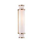 Hudson Valley Lighting Malcolm Single Light 5" Wide Integrated LED Bath Bar Aged Brass