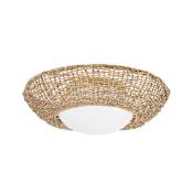 Hudson Valley Lighting Killington 2 Light 25" Wide Flush Mount Ceiling Fixture Vintage Gold Leaf